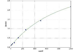 A typical standard curve (MANF ELISA 试剂盒)