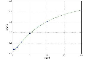A typical standard curve
