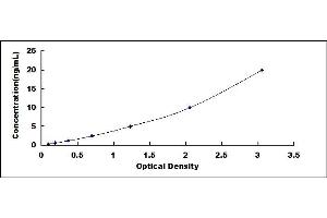 Typical standard curve (PLA2G2D ELISA 试剂盒)