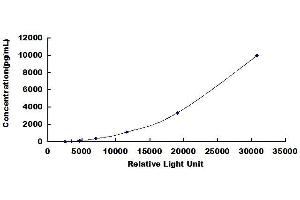 Typical standard curve