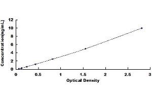 Typical standard curve (FZD1 ELISA 试剂盒)