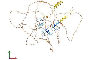 AlphaFold protein structure predicition of Human Recombinant EGR1 Protein, UniprotID P18146