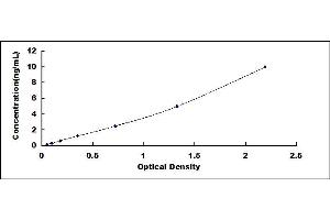 Typical standard curve (E2F2 ELISA 试剂盒)