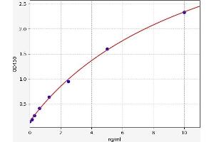 Typical standard curve (DNAJB1 ELISA 试剂盒)