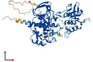 AlphaFold protein structure predicition of Human Recombinant OSGIN2 Protein, UniprotID Q9Y236