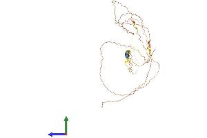 AlphaFold protein structure predicition of Human Recombinant LAX1 Protein, UniprotID Q8IWV1