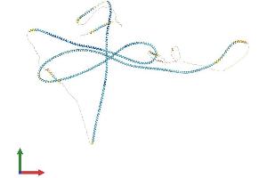 AlphaFold protein structure predicition of Mouse Recombinant Ccdc18 Protein, UniprotID Q640L5