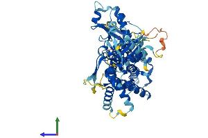 AlphaFold protein structure predicition of Human Recombinant DALRD3 Protein, UniprotID Q5D0E6