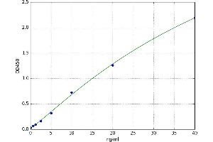 A typical standard curve (Butyrylcholinesterase ELISA 试剂盒)