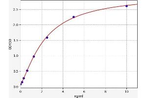Typical standard curve