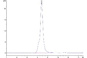 Size-exclusion chromatography-High Pressure Liquid Chromatography (SEC-HPLC) image for Inducible T-Cell Co-Stimulator (ICOS) (AA 21-144) protein (Fc Tag) (ABIN7274842)