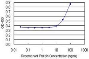Detection limit for recombinant GST tagged NPM2 is 3 ng/ml as a capture antibody. (NPM2 抗体  (AA 1-214))