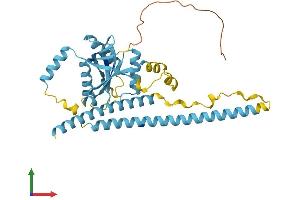 AlphaFold protein structure predicition of Human Recombinant EIF3H Protein, UniprotID O15372