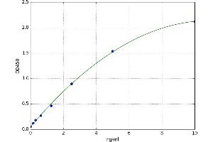 A typical standard curve (IGF2BP2 ELISA 试剂盒)