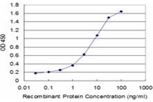 Detection limit for recombinant GST tagged DES is approximately 0. (Desmin 抗体  (AA 361-470))