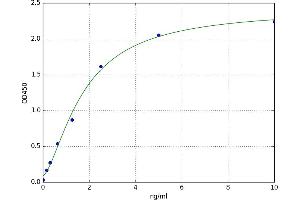 A typical standard curve (Caspase 3 ELISA 试剂盒)