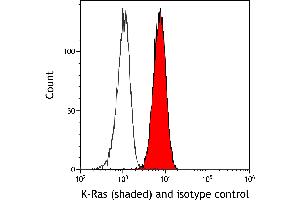 Flow Cytometry (FACS) image for anti-HRas proto-oncogene, GTPase (HRAS) (AA 50-100) antibody (ABIN7795737)