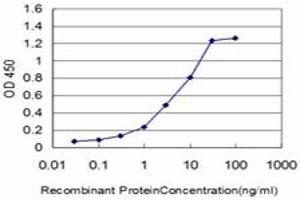 Detection limit for recombinant GST tagged FGR is approximately 0. (Fgr 抗体  (AA 1-90))