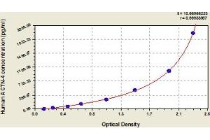 Typical Standard Curve (alpha Actinin 4 ELISA 试剂盒)