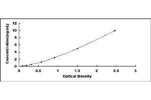 Typical standard curve (NFATC1 ELISA 试剂盒)