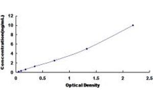 Typical standard curve (PALLD ELISA 试剂盒)