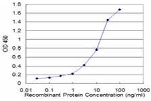 Detection limit for recombinant GST tagged PFN2 is approximately 0. (PFN2 抗体  (AA 41-140))