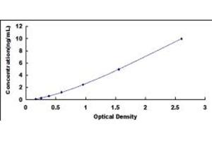 Typical standard curve (Dystrobrevin beta ELISA 试剂盒)