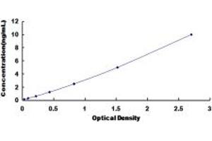 Typical standard curve (Annexin A9 ELISA 试剂盒)