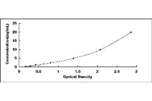 Typical standard curve (Glutamate Receptor 1 ELISA 试剂盒)