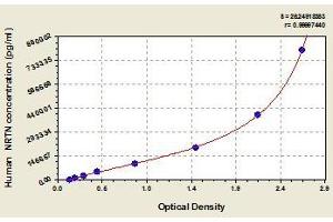 Typical standard curve (Neurturin ELISA 试剂盒)