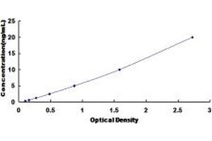 Typical standard curve (NFKB2 ELISA 试剂盒)