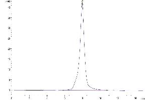 The purity of Biotinylated Human FGFR2 alpha (IIIb) is greater than 95 % as determined by SEC-HPLC.