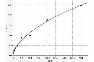 Typical standard curve (NKp44/NCR2 ELISA 试剂盒)