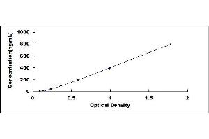 Typical standard curve (Fibronectin ELISA 试剂盒)