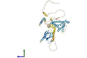 AlphaFold protein structure predicition of Mouse Recombinant Gramd4 Protein, UniprotID Q8CB44 (GRAMD4 Protein (AA 1-633) (His tag))