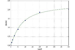 A typical standard curve (GSTA1 ELISA 试剂盒)