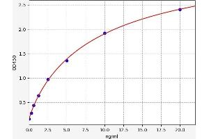 Typical standard curve (Dystrophin ELISA 试剂盒)