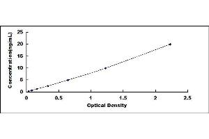 Typical standard curve (RPS19 ELISA 试剂盒)