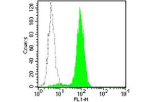 Flow Cytometry (FACS) image for anti-CD33 (CD33) antibody (FITC) (ABIN2144568) (CD33 抗体  (FITC))