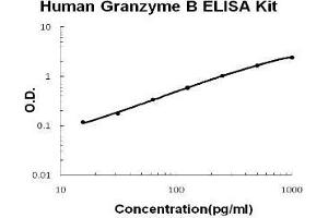 Human Granzyme B PicoKine ELISA Kit standard curve (GZMB ELISA 试剂盒)