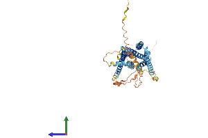 AlphaFold protein structure predicition of Mouse Recombinant Gpr61 Protein, UniprotID Q8C010