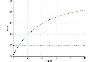 A typical standard curve (PCK1 ELISA 试剂盒)