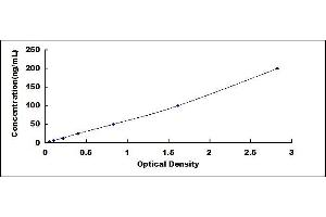 Typical standard curve