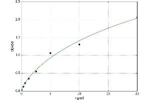 A typical standard curve