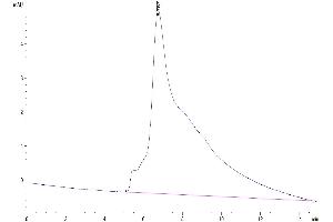 Size-exclusion chromatography-High Pressure Liquid Chromatography (SEC-HPLC) image for GDNF Family Receptor alpha Like (GFRAL) (AA 20-351) protein (His-Avi Tag) (ABIN7274734)
