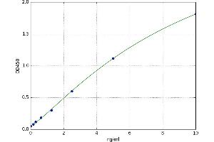 A typical standard curve (Deltex Homolog 1 ELISA 试剂盒)