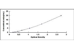 Typical standard curve (OIT3 ELISA 试剂盒)