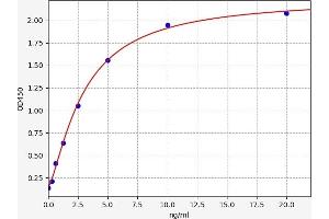 Typical standard curve (UNC5B ELISA 试剂盒)