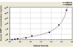 Typical Standard Curve (DMP1 ELISA 试剂盒)