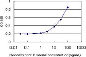 Detection limit for recombinant GST tagged DCK is approximately 3ng/ml as a capture antibody. (DCK 抗体  (AA 161-260))